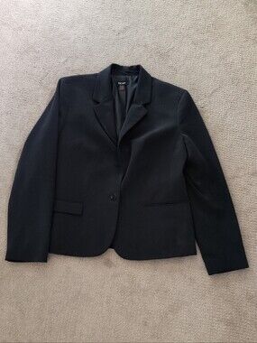Nine West Black Buttoned Blazer/ Jacket